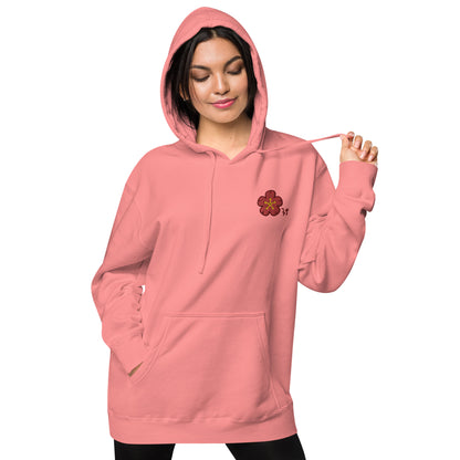 Chinese quince Unisex pigment-dyed hoodie