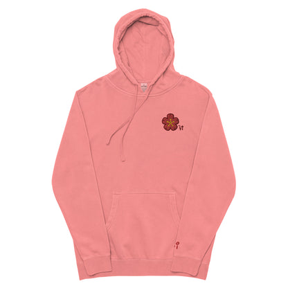 Chinese quince Unisex pigment-dyed hoodie