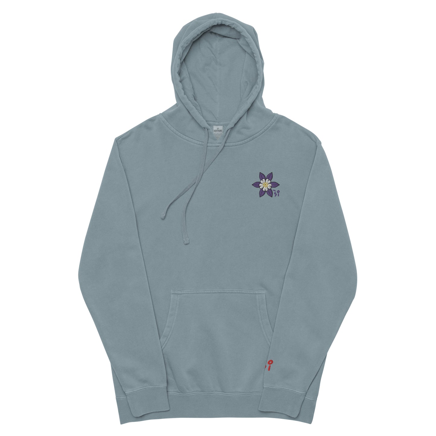 Columbine Unisex pigment-dyed hoodie