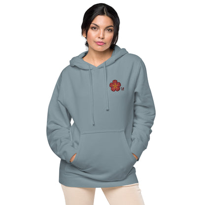 Chinese quince Unisex pigment-dyed hoodie