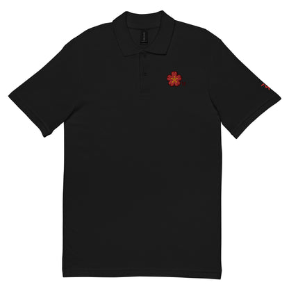 Chinese quince Unisex pique polo shirt