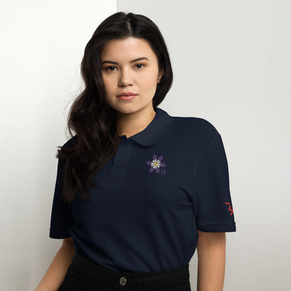 Columbine Unisex pique polo shirt