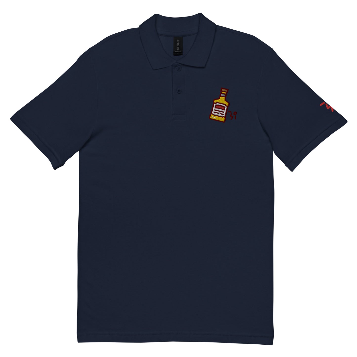 Whiskey Unisex pique polo shirt