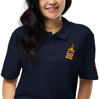 Whiskey Unisex pique polo shirt