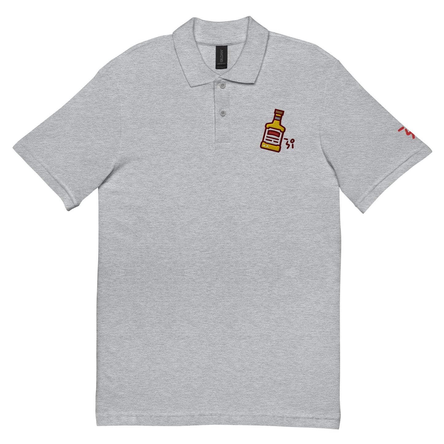 Whiskey Unisex pique polo shirt