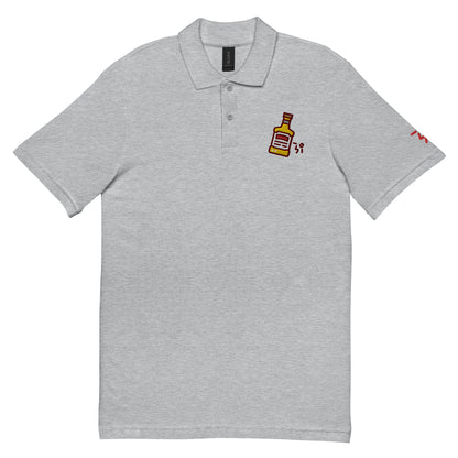 Whiskey Unisex pique polo shirt