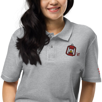 Camp lantern Unisex pique polo shirt