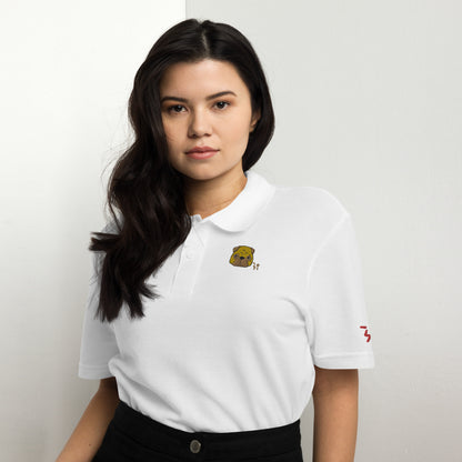 Pug Unisex pique polo shirt