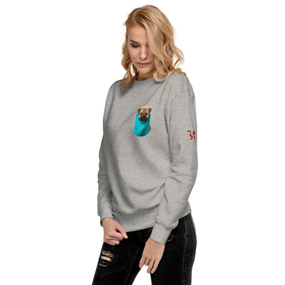 Pug Unisex Premium Sweatshirt