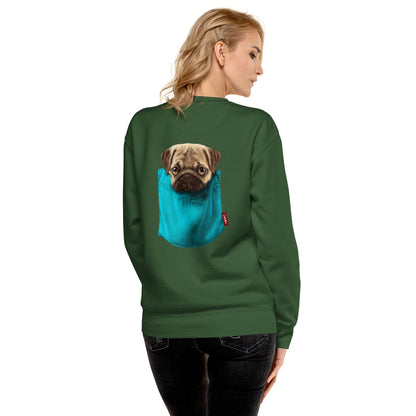 Pug Unisex Premium Sweatshirt