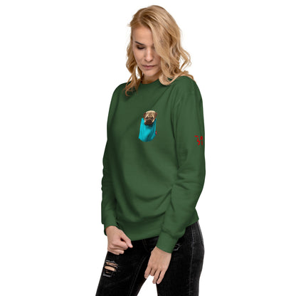 Pug Unisex Premium Sweatshirt