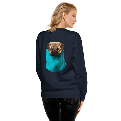 Pug Unisex Premium Sweatshirt