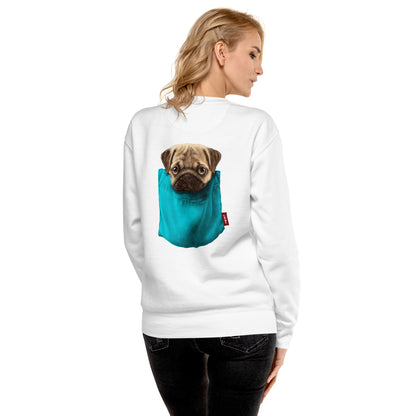 Pug Unisex Premium Sweatshirt