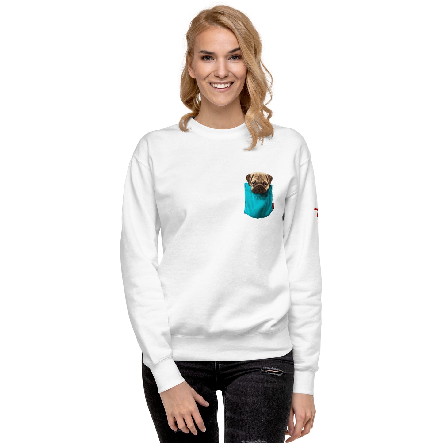 Pug Unisex Premium Sweatshirt