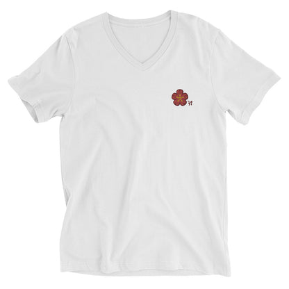 Chinese quince Unisex Short Sleeve V-Neck T-Shirt