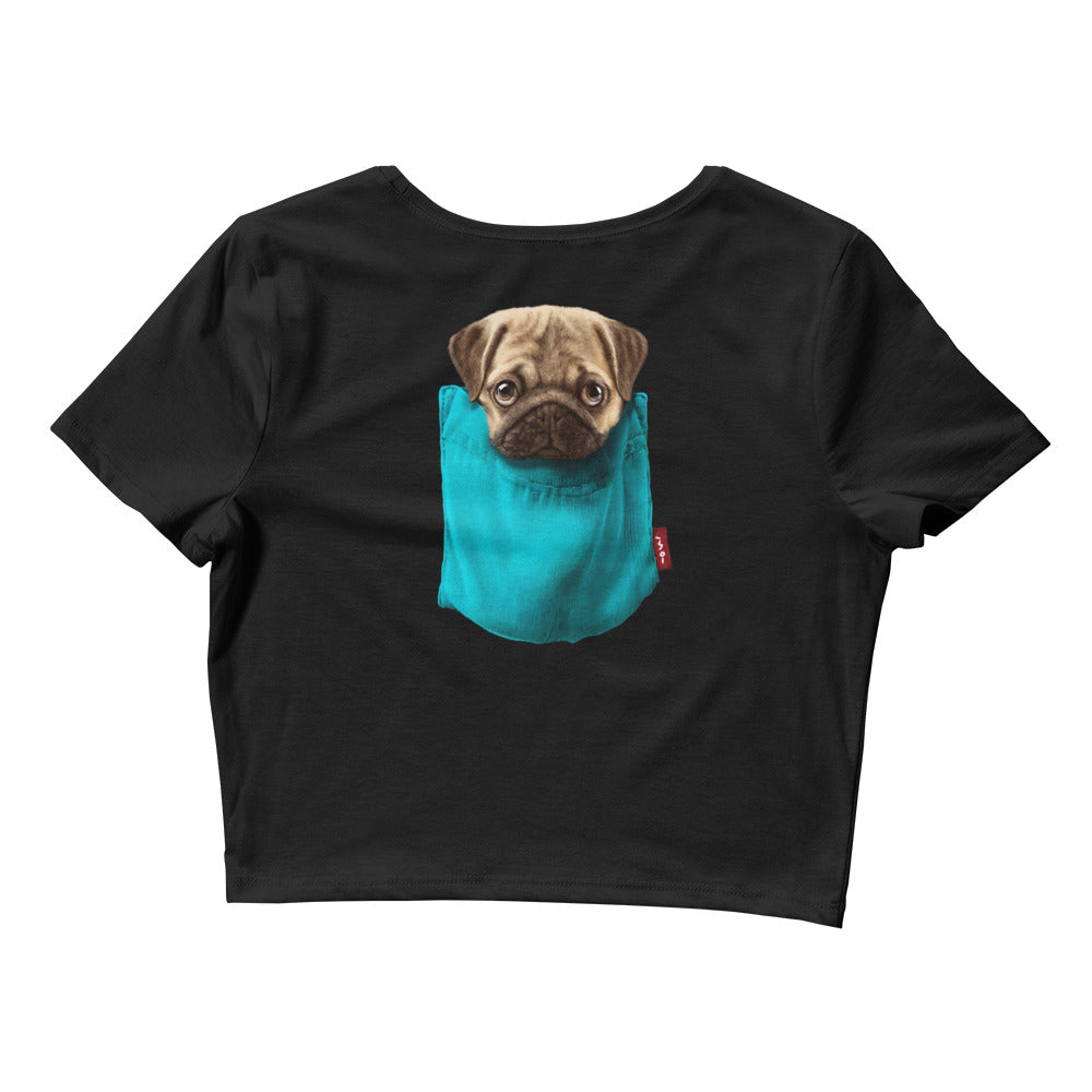 Pug Women’s Crop Tee