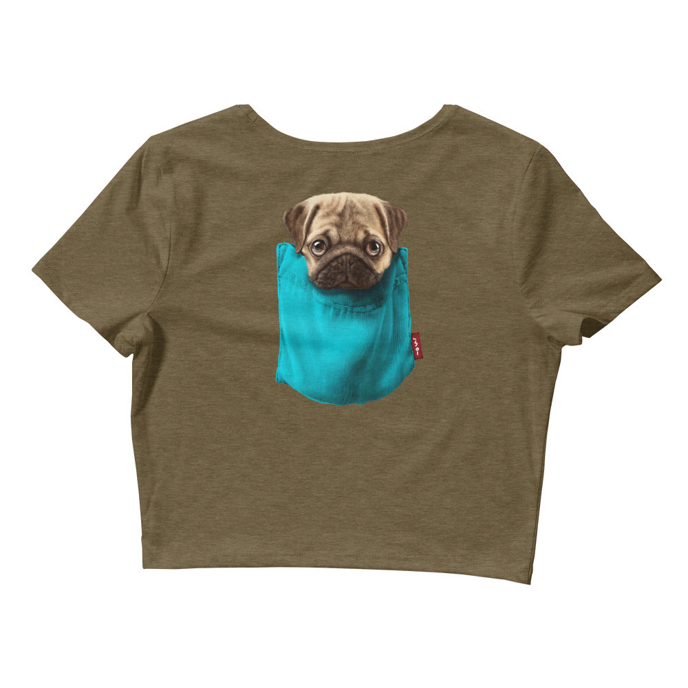 Pug Women’s Crop Tee