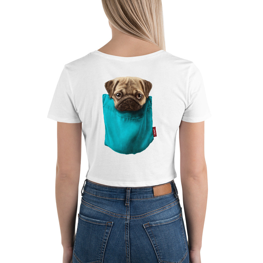 Pug Women’s Crop Tee