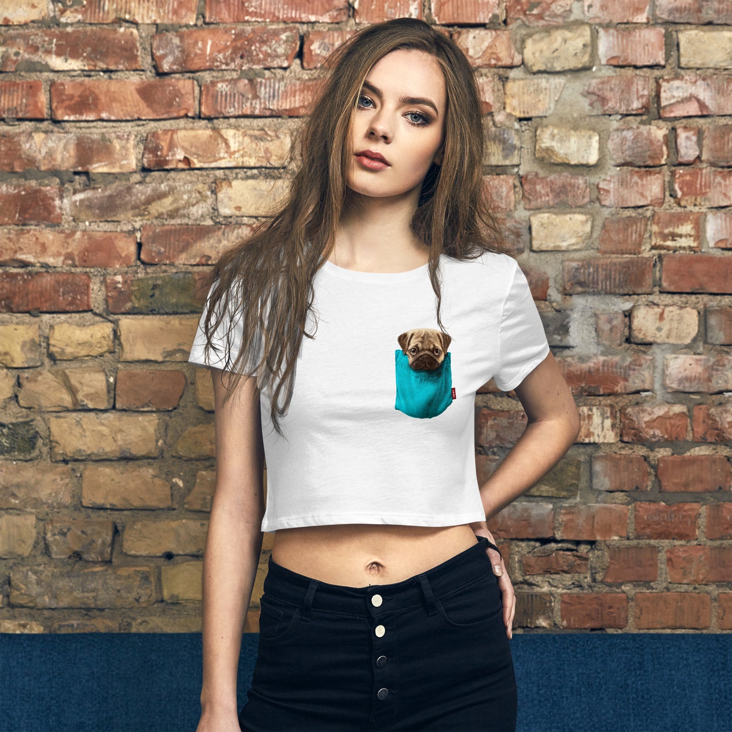 Pug Women’s Crop Tee