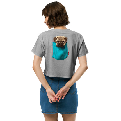 Pug Women’s crop top