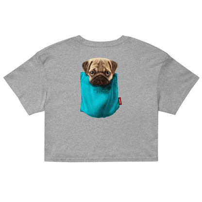 Pug Women’s crop top