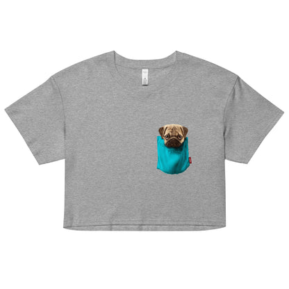 Pug Women’s crop top