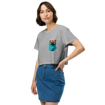 Pug Women’s crop top