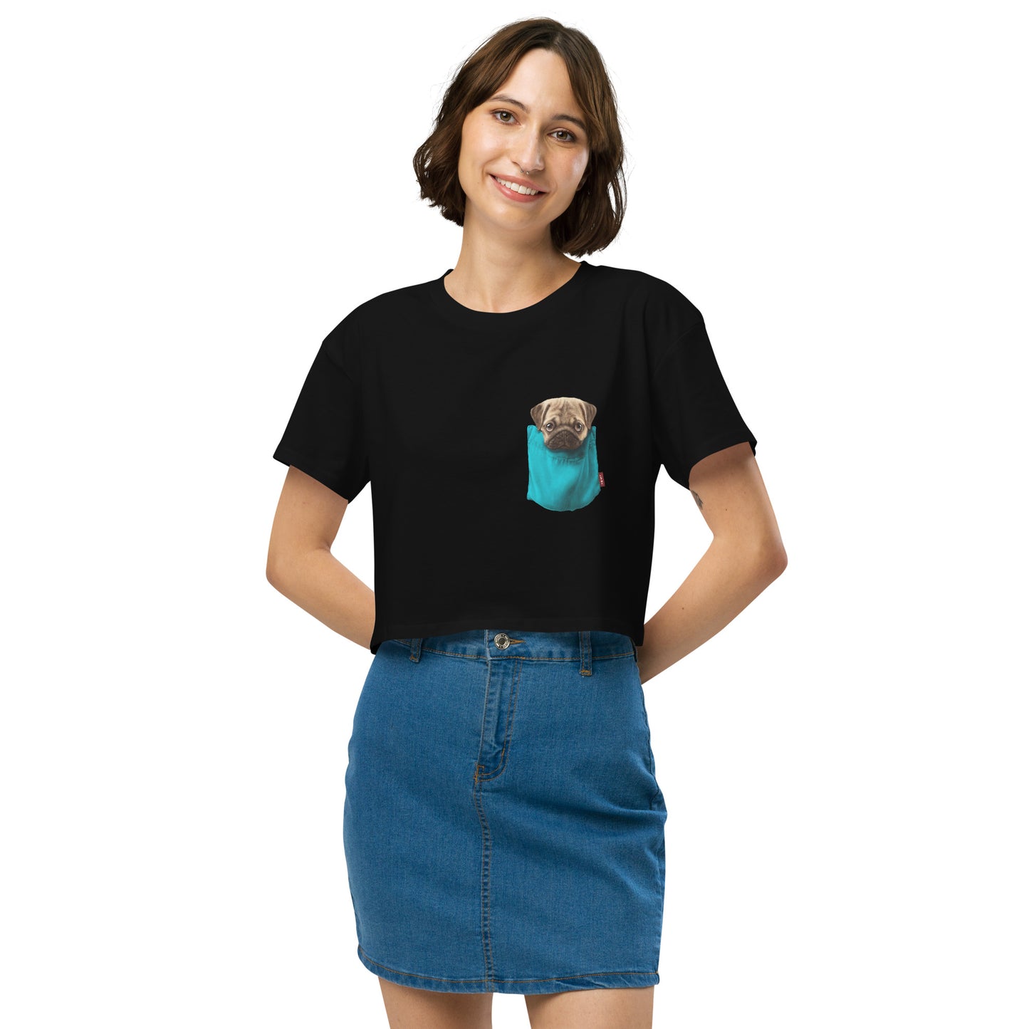 Pug Women’s crop top