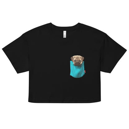 Pug Women’s crop top