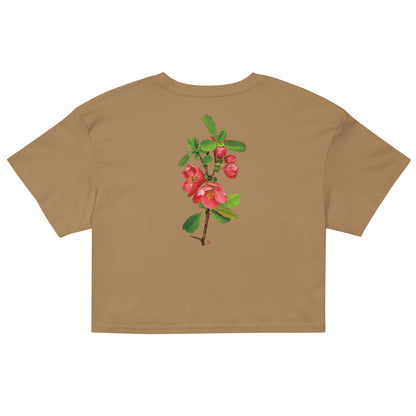 Chinese quince Women’s crop top