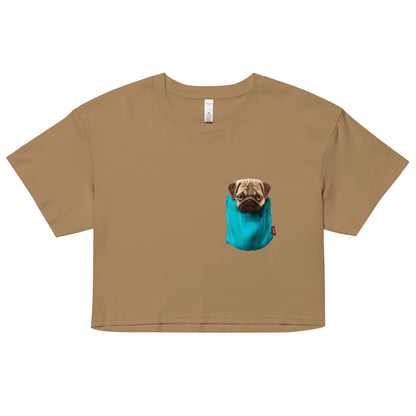 Pug Women’s crop top