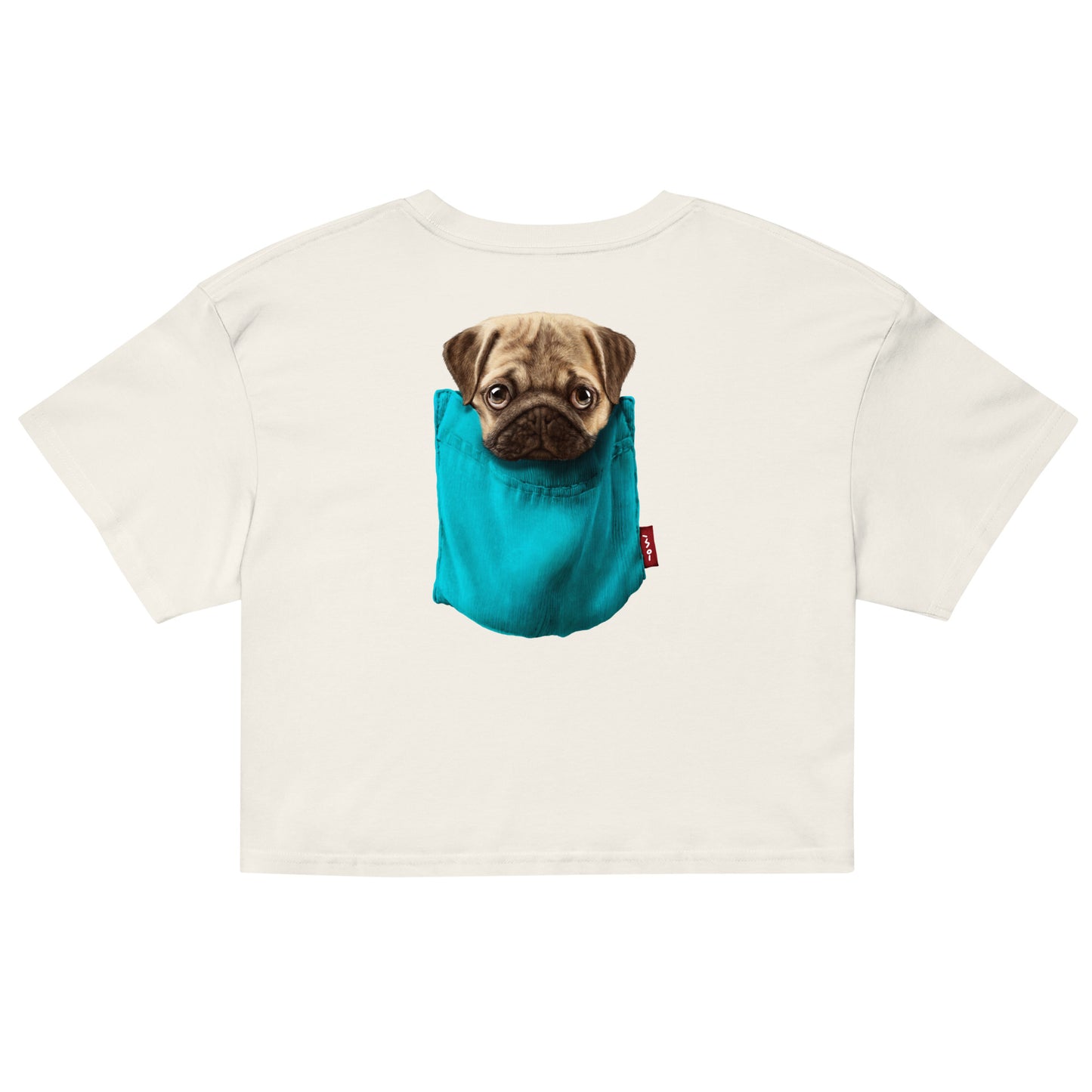 Pug Women’s crop top