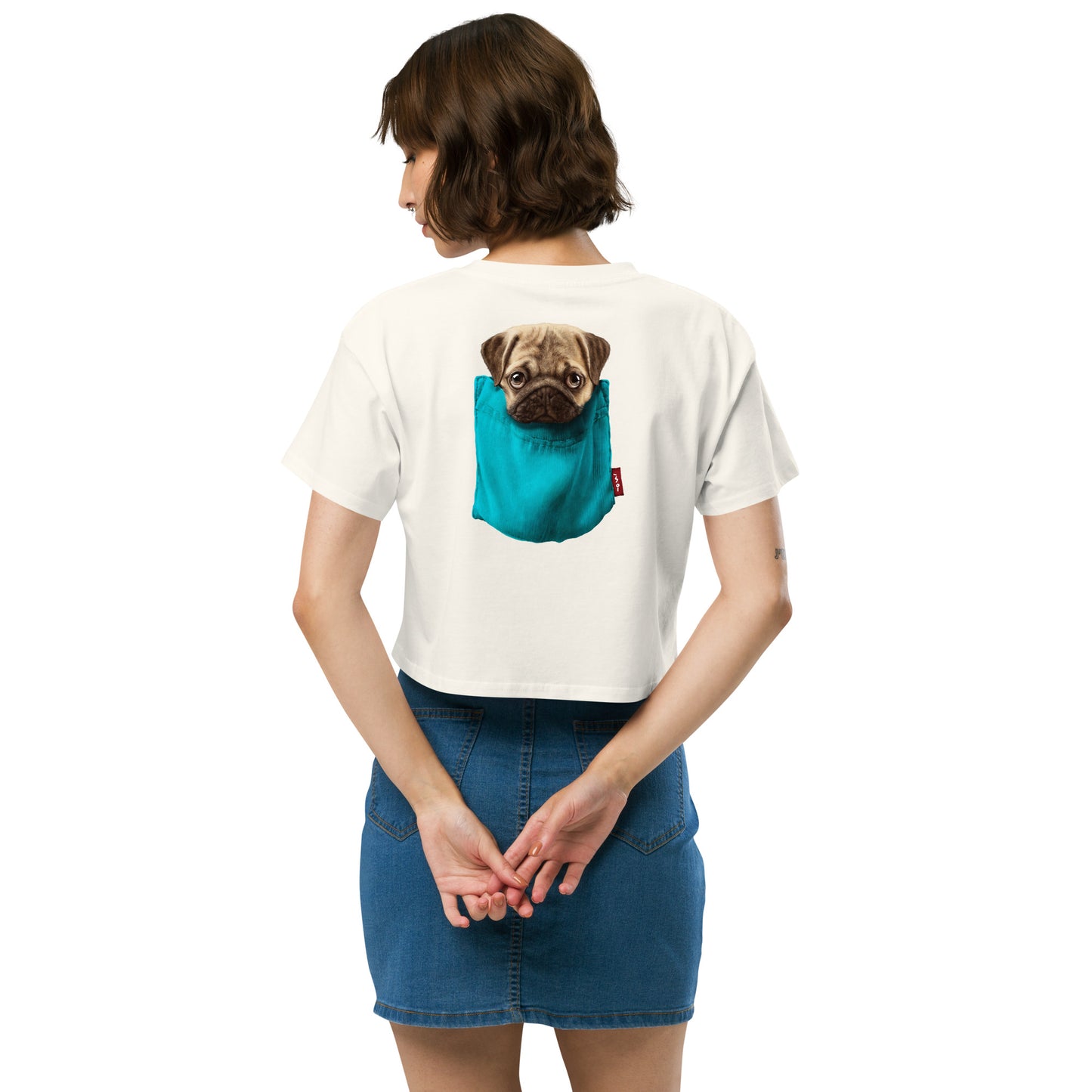 Pug Women’s crop top