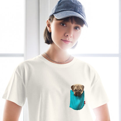 Pug Women’s crop top