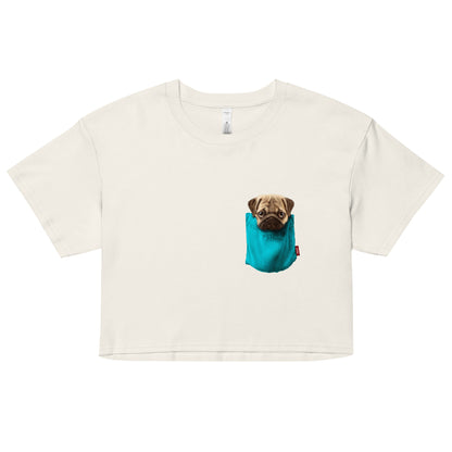 Pug Women’s crop top