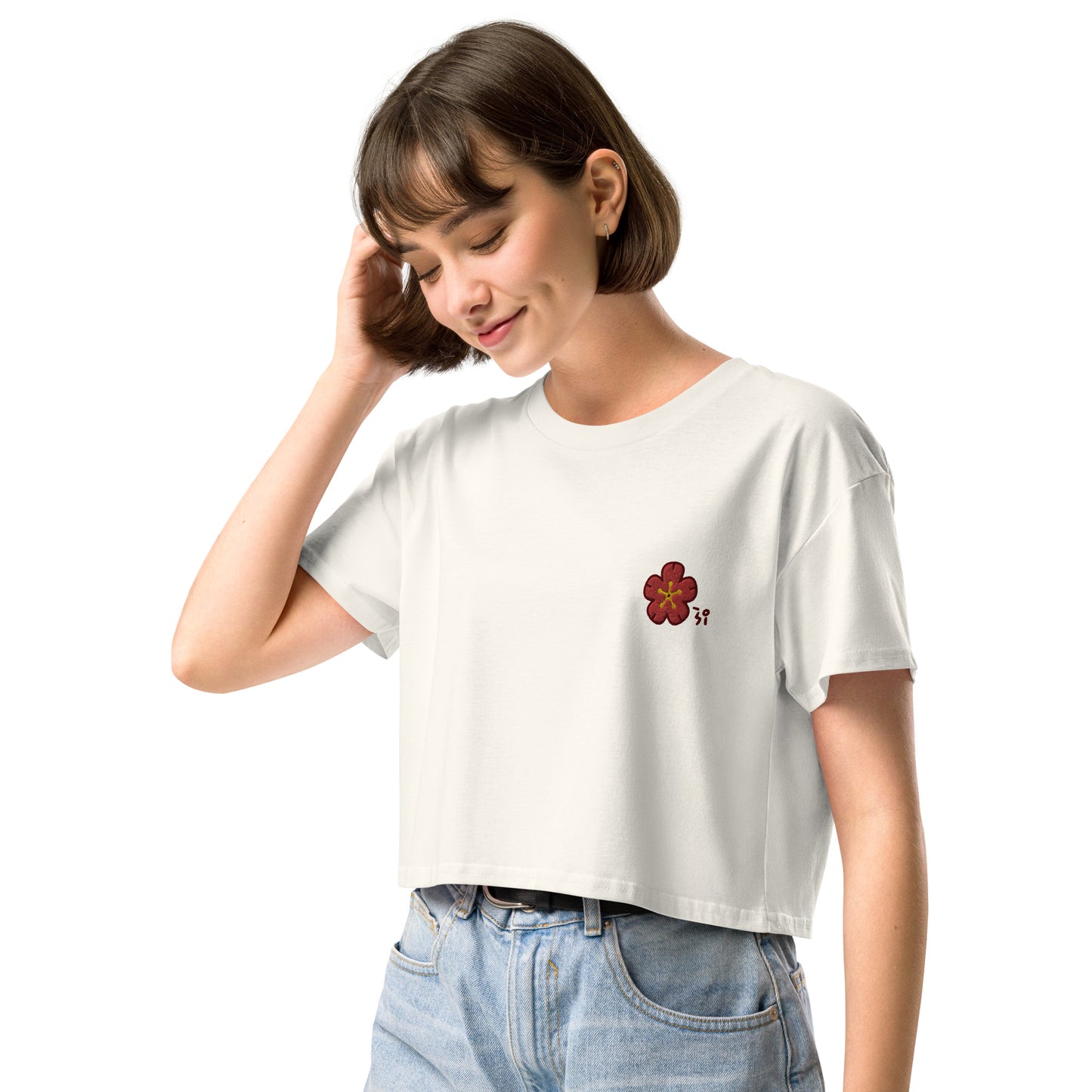 Chinese quince Women’s crop top