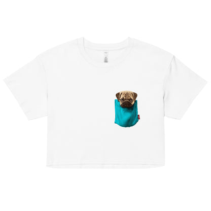 Pug Women’s crop top