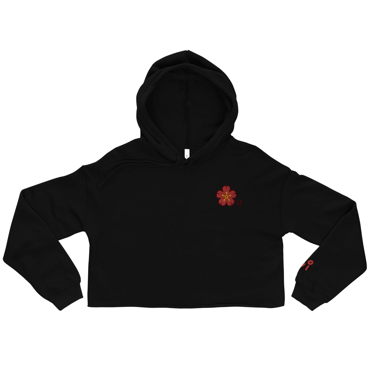 Chinese quince Crop Hoodie