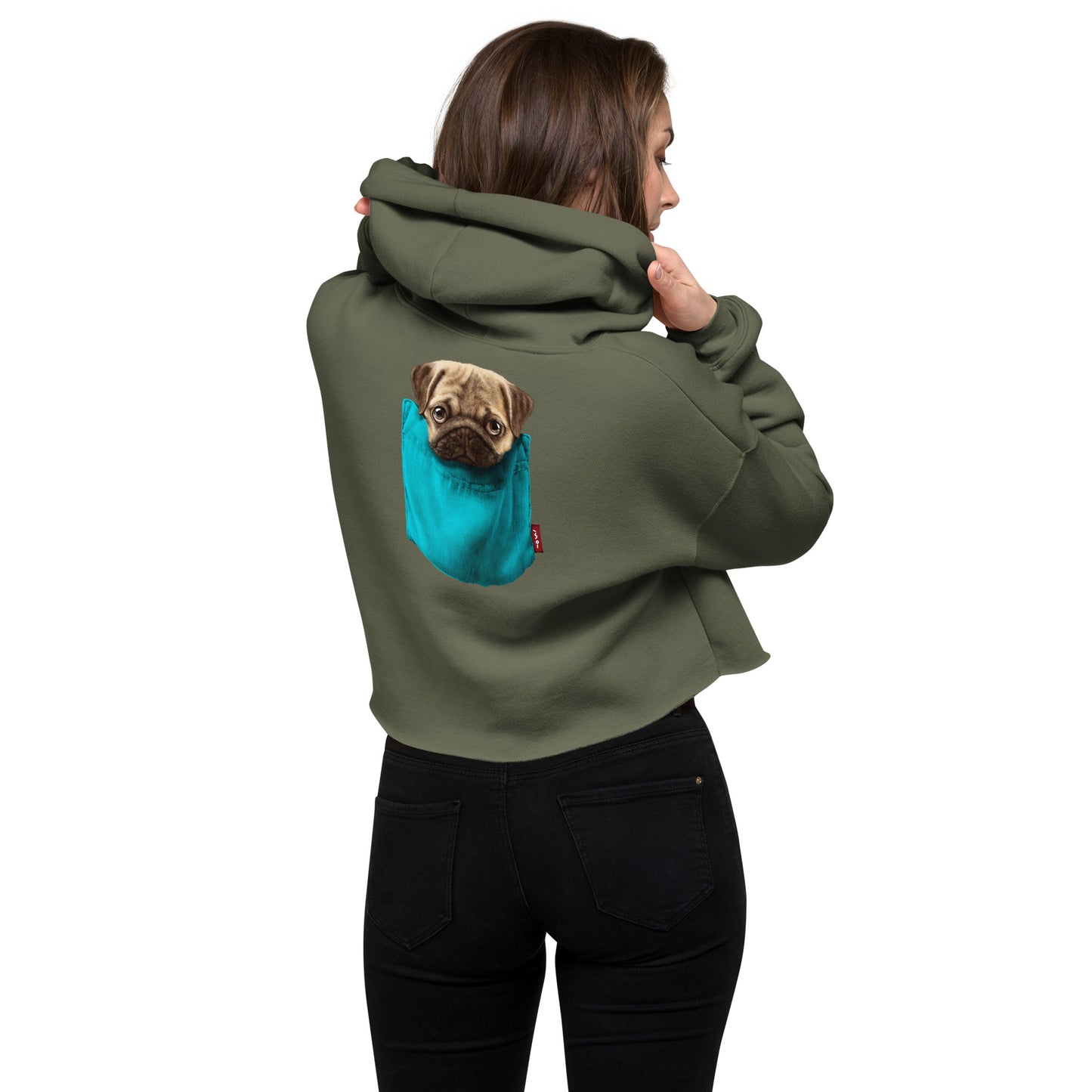 Pug Crop Hoodie