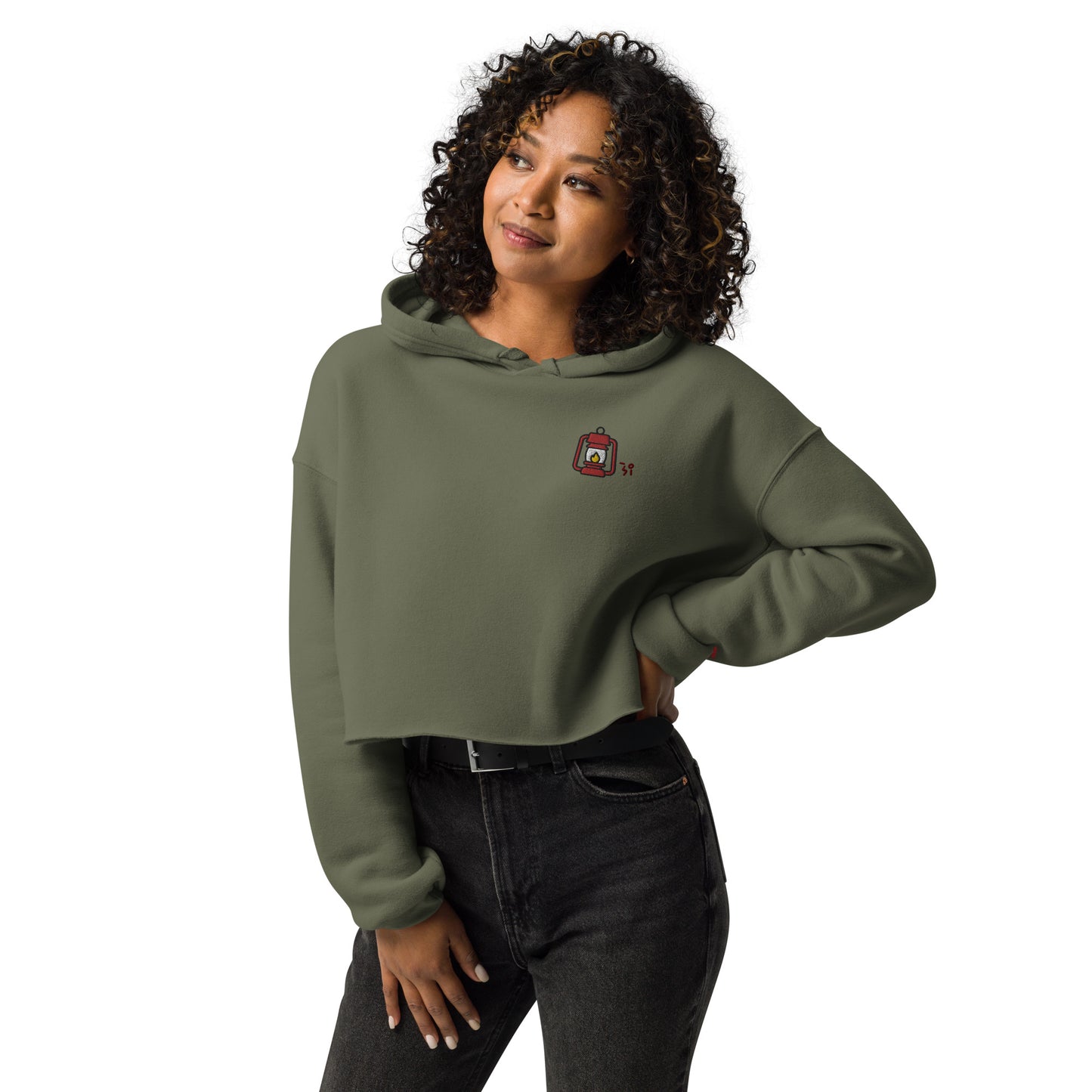 Camp lantern Crop Hoodie