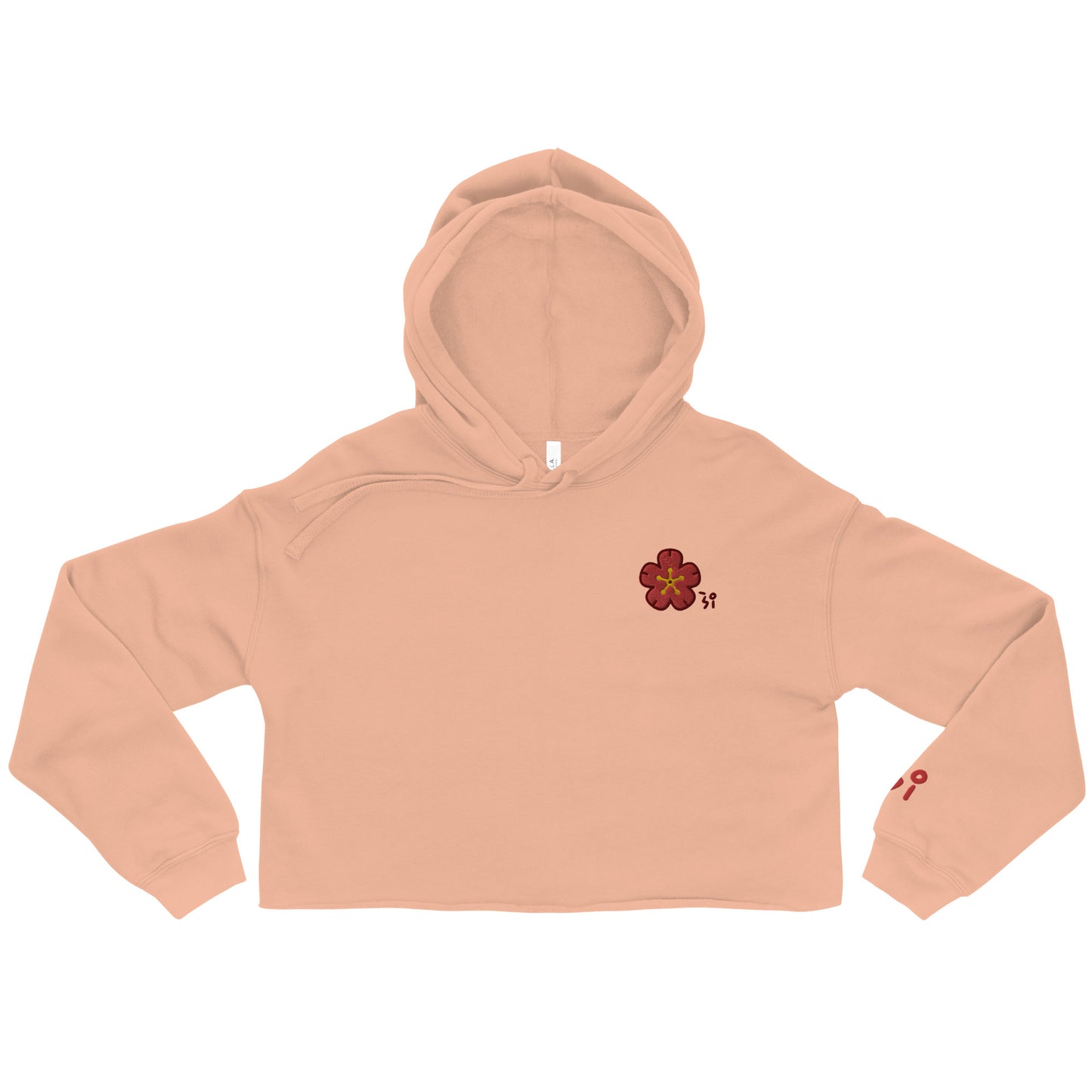 Chinese quince Crop Hoodie