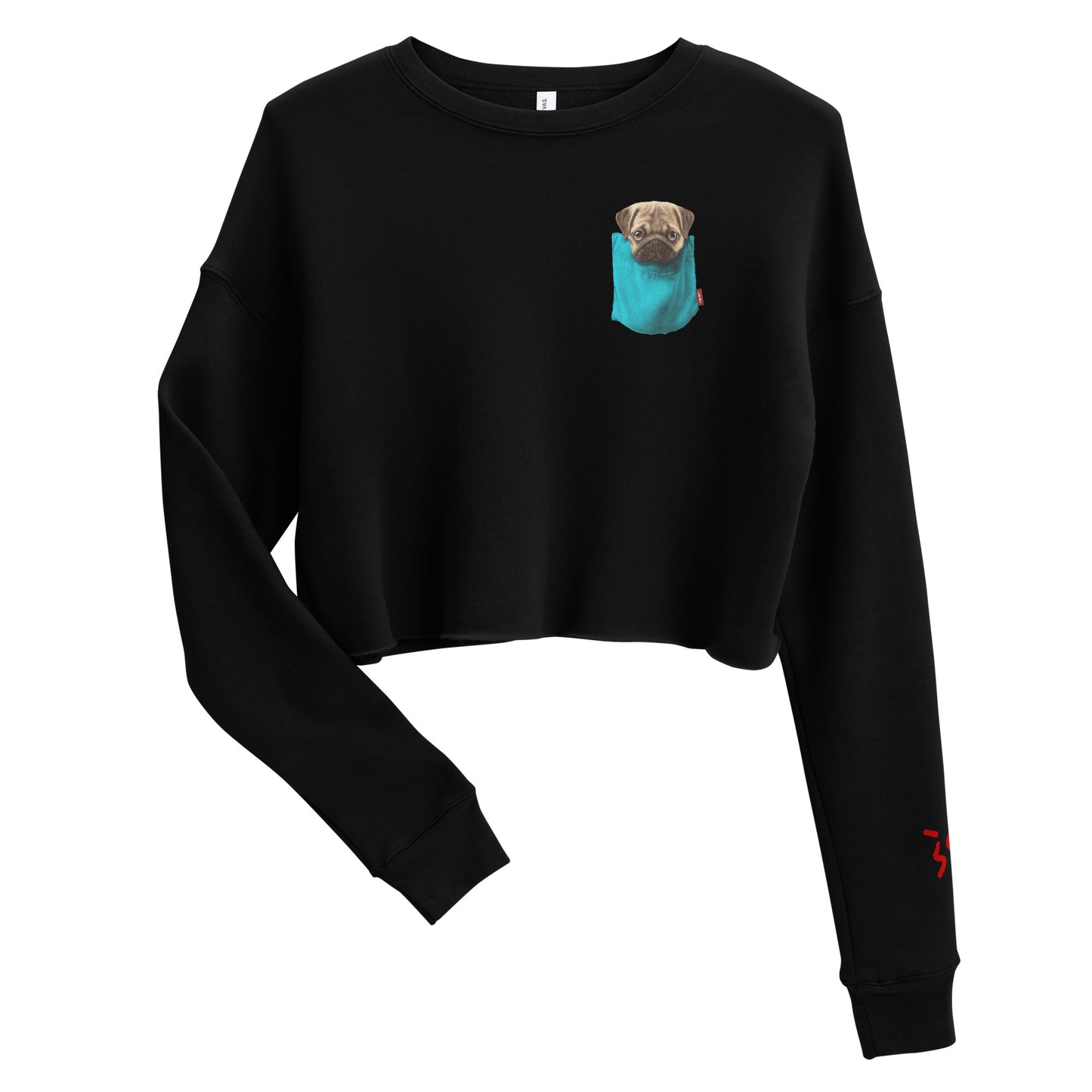 Pug Crop Sweatshirt