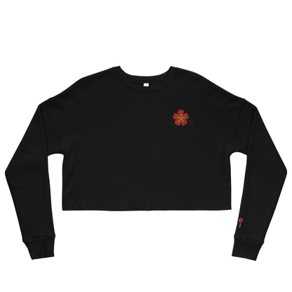 Chinese quince Crop Sweatshirt