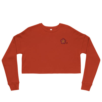 Chinese quince Crop Sweatshirt