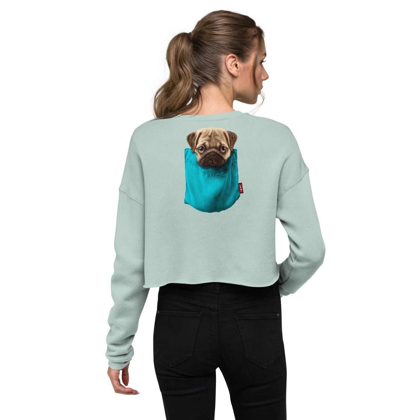 Pug Crop Sweatshirt