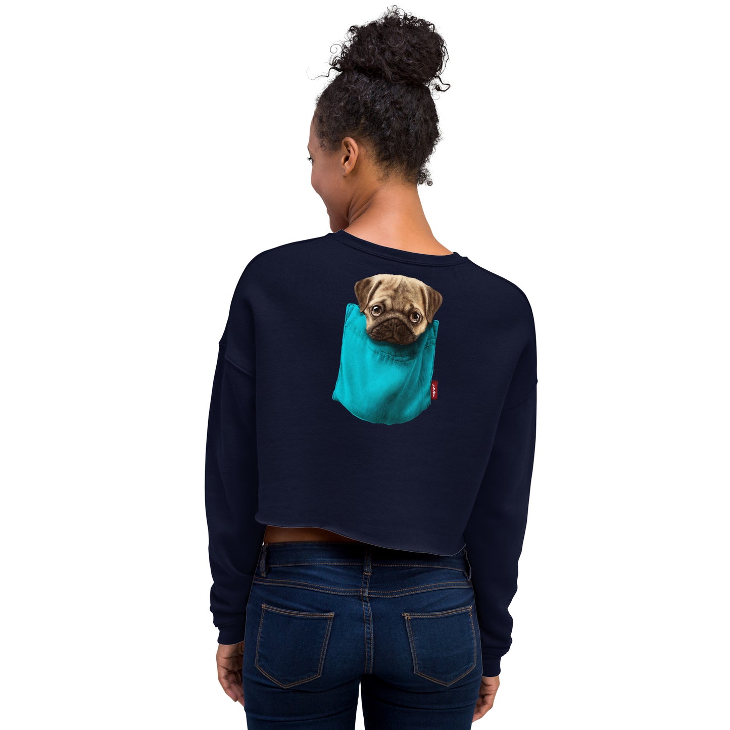 Pug Crop Sweatshirt