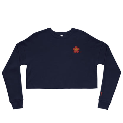 Chinese quince Crop Sweatshirt