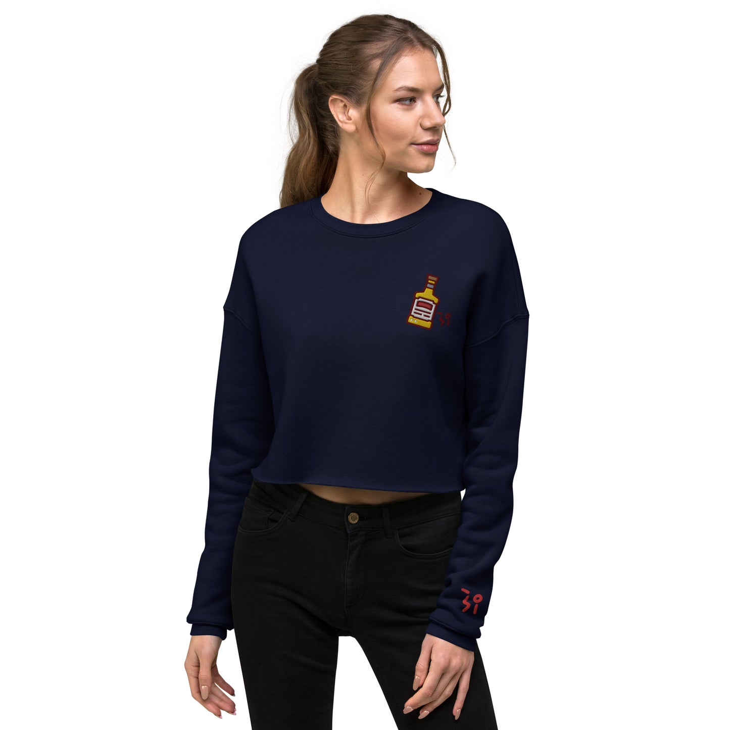 Whiskey Crop Sweatshirt