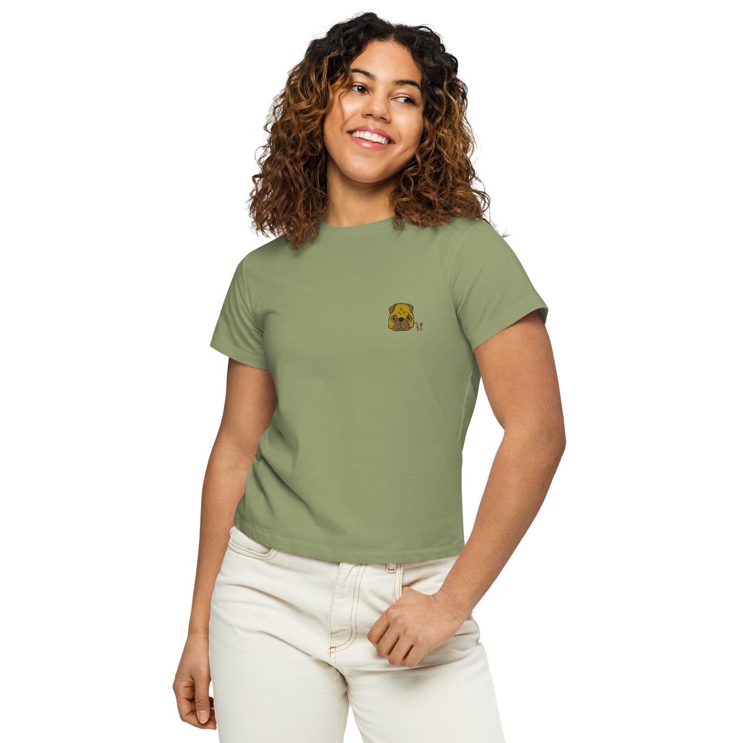 Pug Women’s high-waisted t-shirt