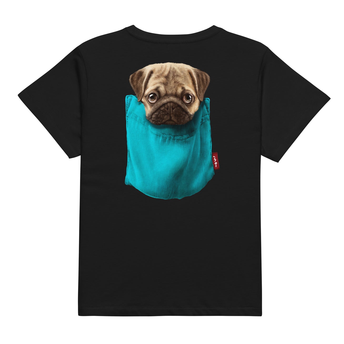 Pug Women’s high-waisted t-shirt